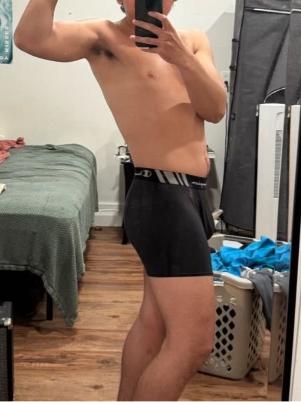 Champion men’s boxer brief - black size large